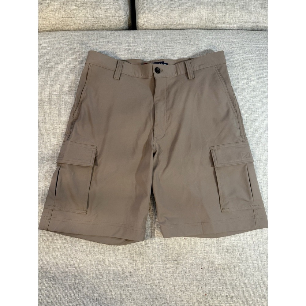Chaps Cargo Shorts Mens 32 Brown Stretch Performance Outdoor Utility
